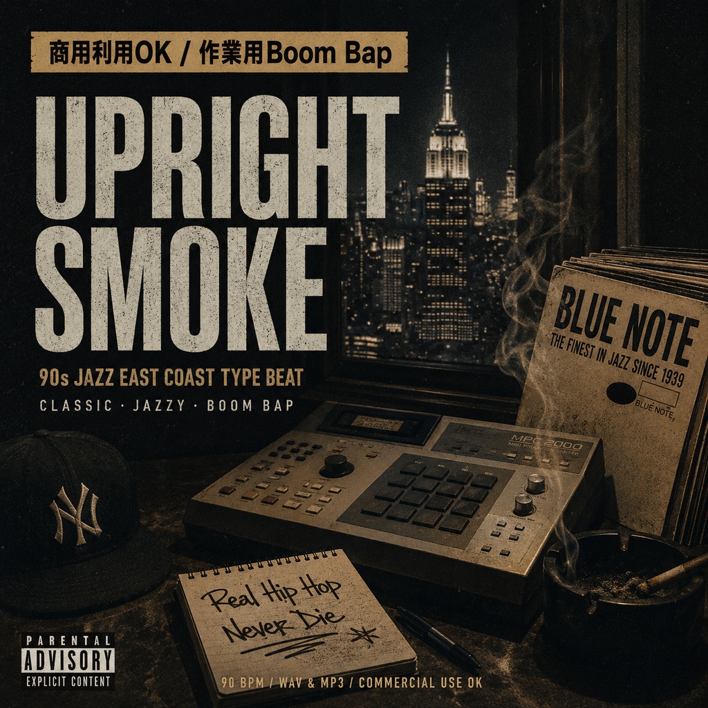【商用利用OK / 作業用Boom Bap】Upright Smoke|90s Jazz East Coast Type Beat