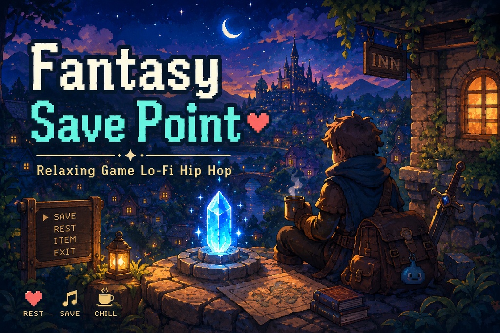 Fantasy Save Point | Relaxing Game Lo-Fi Hip Hop