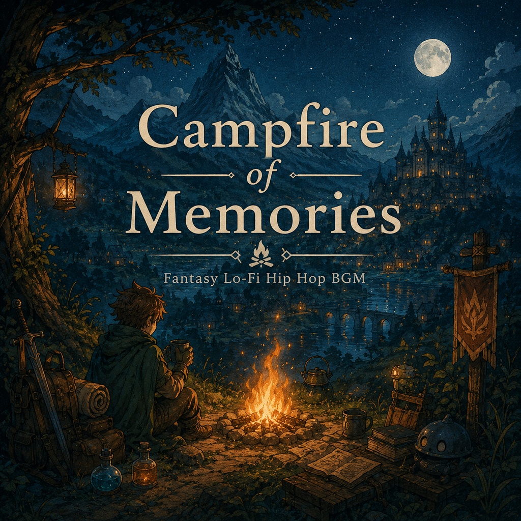 Campfire of Memories | Fantasy Lo-Fi Hip Hop BGM ⭐
