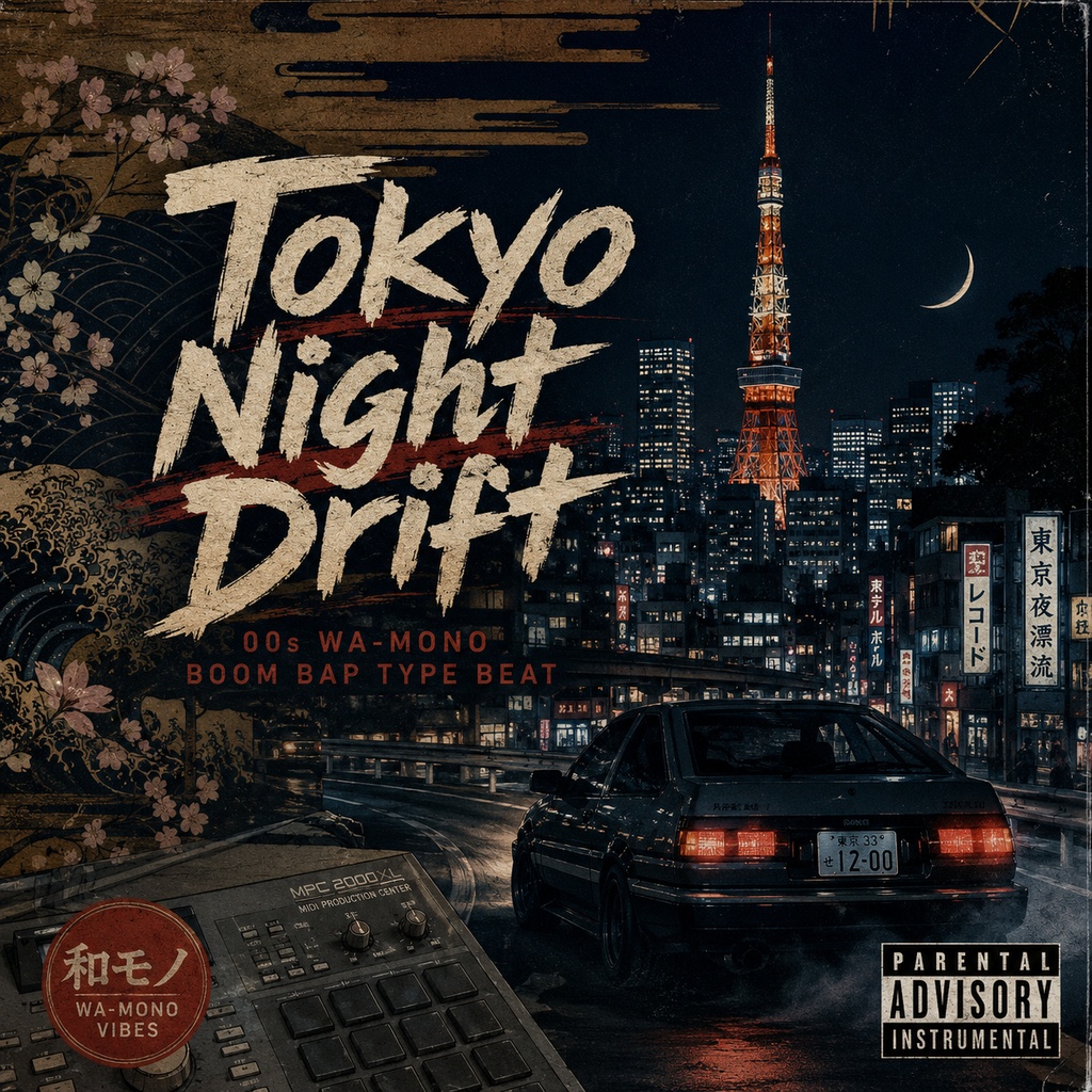 Tokyo Night Drift - 00s Wa-Mono Boom Bap Type Beat