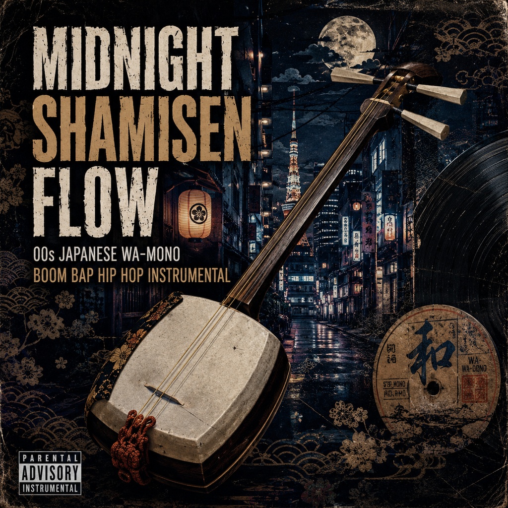 Midnight Shamisen Flow | 00s Japanese Wa-Mono Boom Bap Hip Hop Instrumental