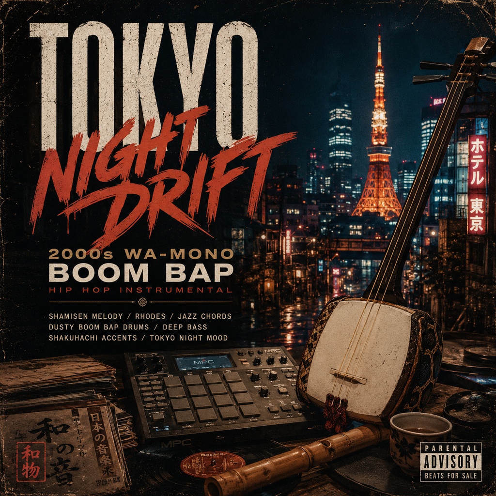 Tokyo Night Drift | 2000s Wa-Mono Boom Bap Hip Hop Instrumental