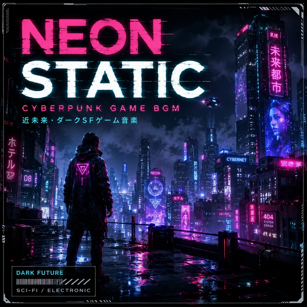 Neon Static｜Cyberpunk Game BGM｜近未来・ダークSFゲーム音楽
