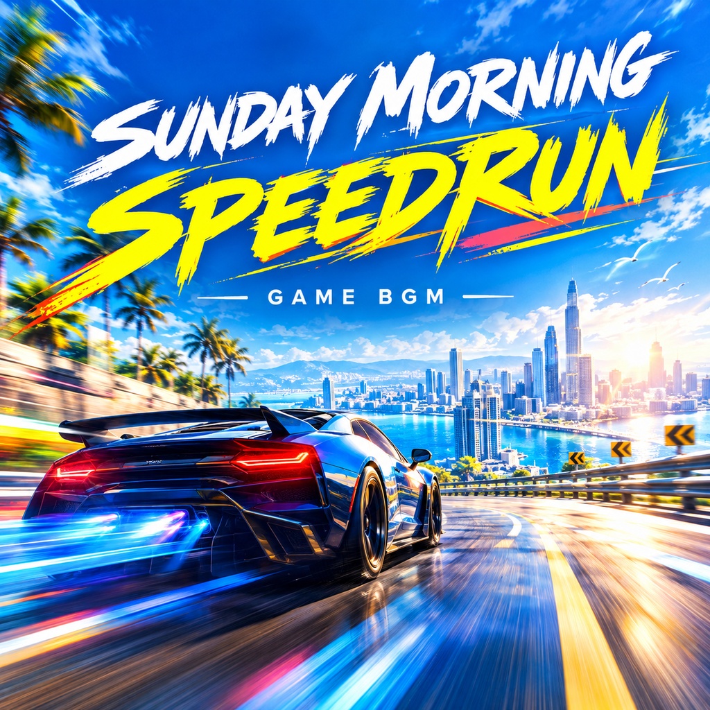 Sunday Morning Speedrun｜爽快・疾走感のあるゲームBGM｜アクション・レース・配信向け