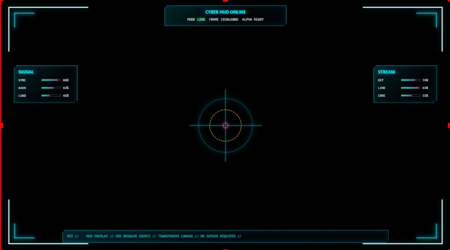 OBS Cyber Alert HUD Pack v1