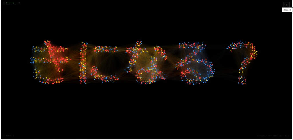 Particle Observer TEXT v1.0 粒子生成構造体観測システム テキストエディション