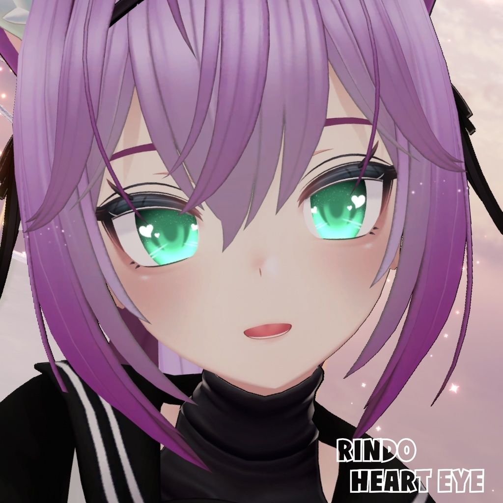 【竜胆ちゃん/RINDO専用】ハート瞳テクスチャ