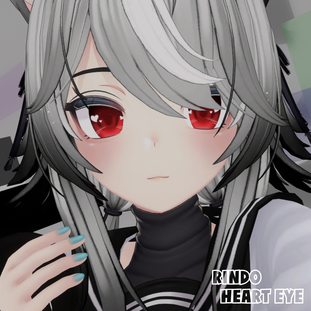 【竜胆ちゃん/RINDO専用】ハート瞳テクスチャ