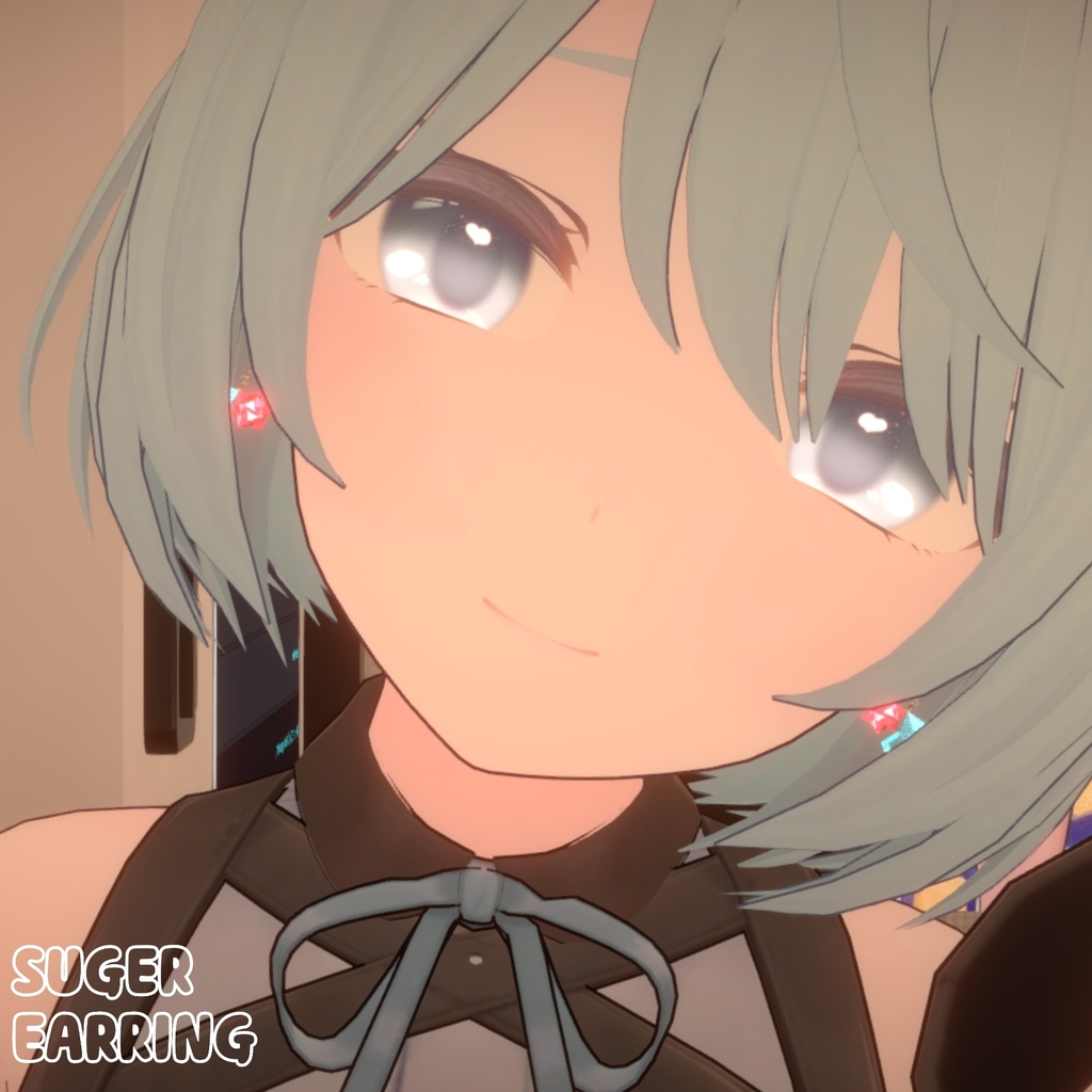 【VRChat想定】こんぺいとうイヤリング