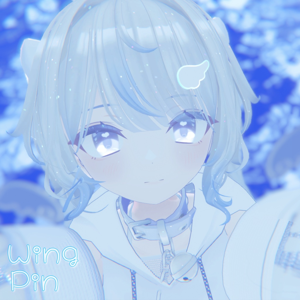 【VRChat想定】ゲーミング羽ピン