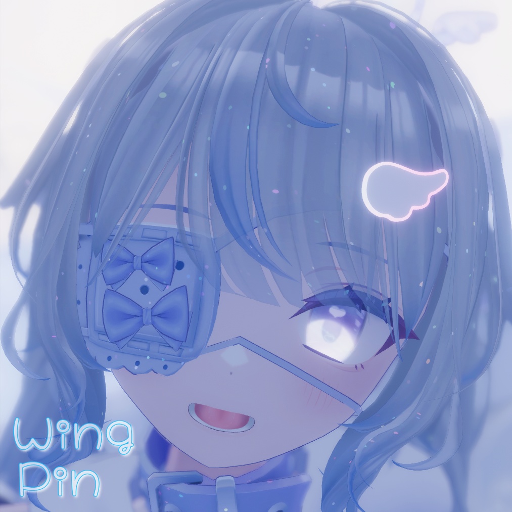 【VRChat想定】ゲーミング羽ピン