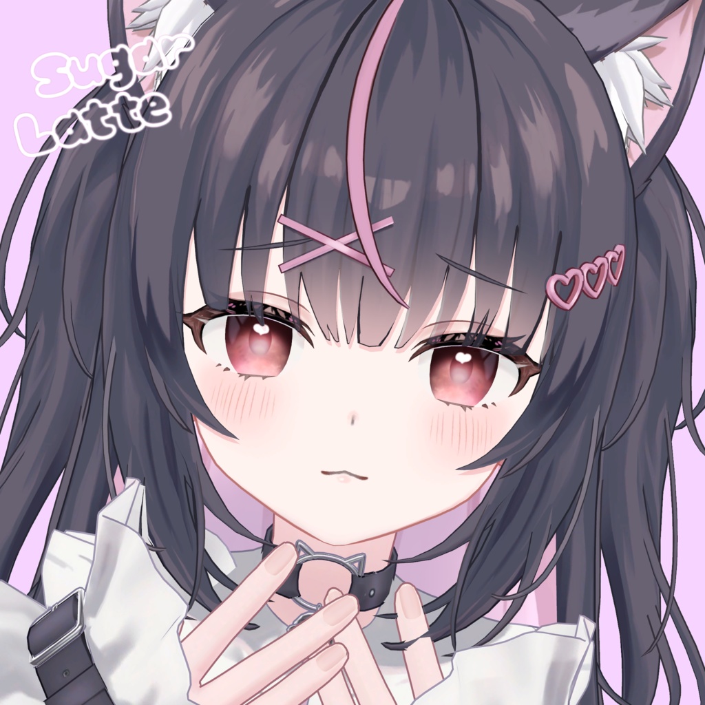 【みるくらて&しゅがーらて/Milk Latte & Sugar Latte専用】ハート瞳テクスチャ