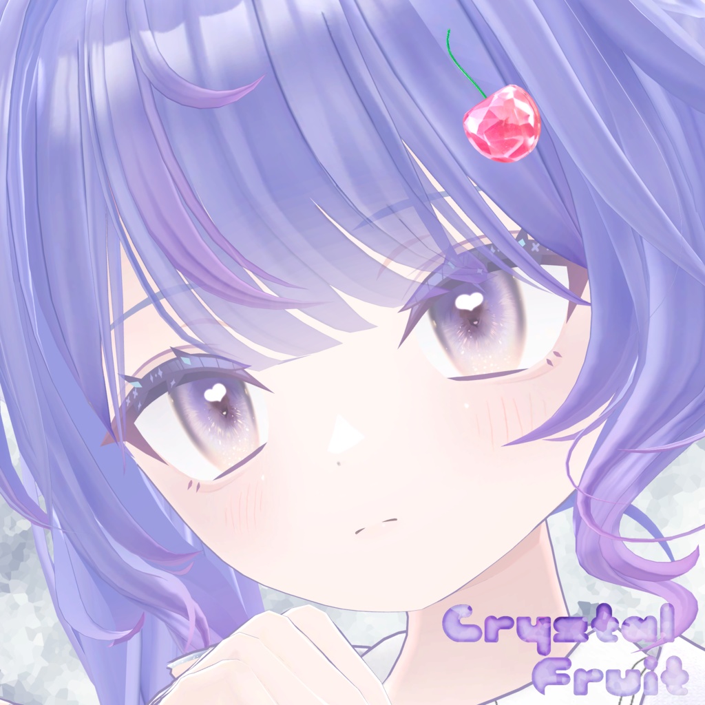 【VRChat想定】クリスタルフルーツピン