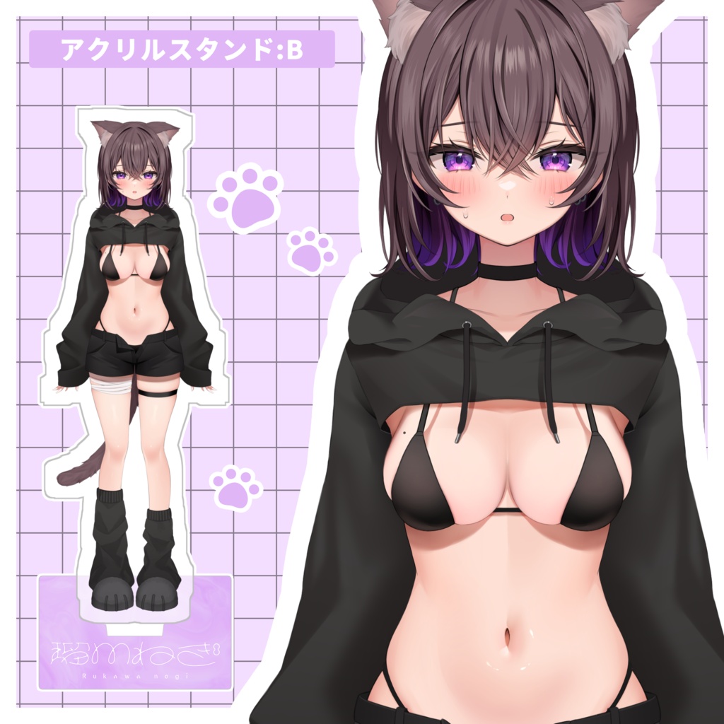 【受注生産】瑠川ねぎLive2Dモデル アクリルスタンド 2種【ルカワチャン】