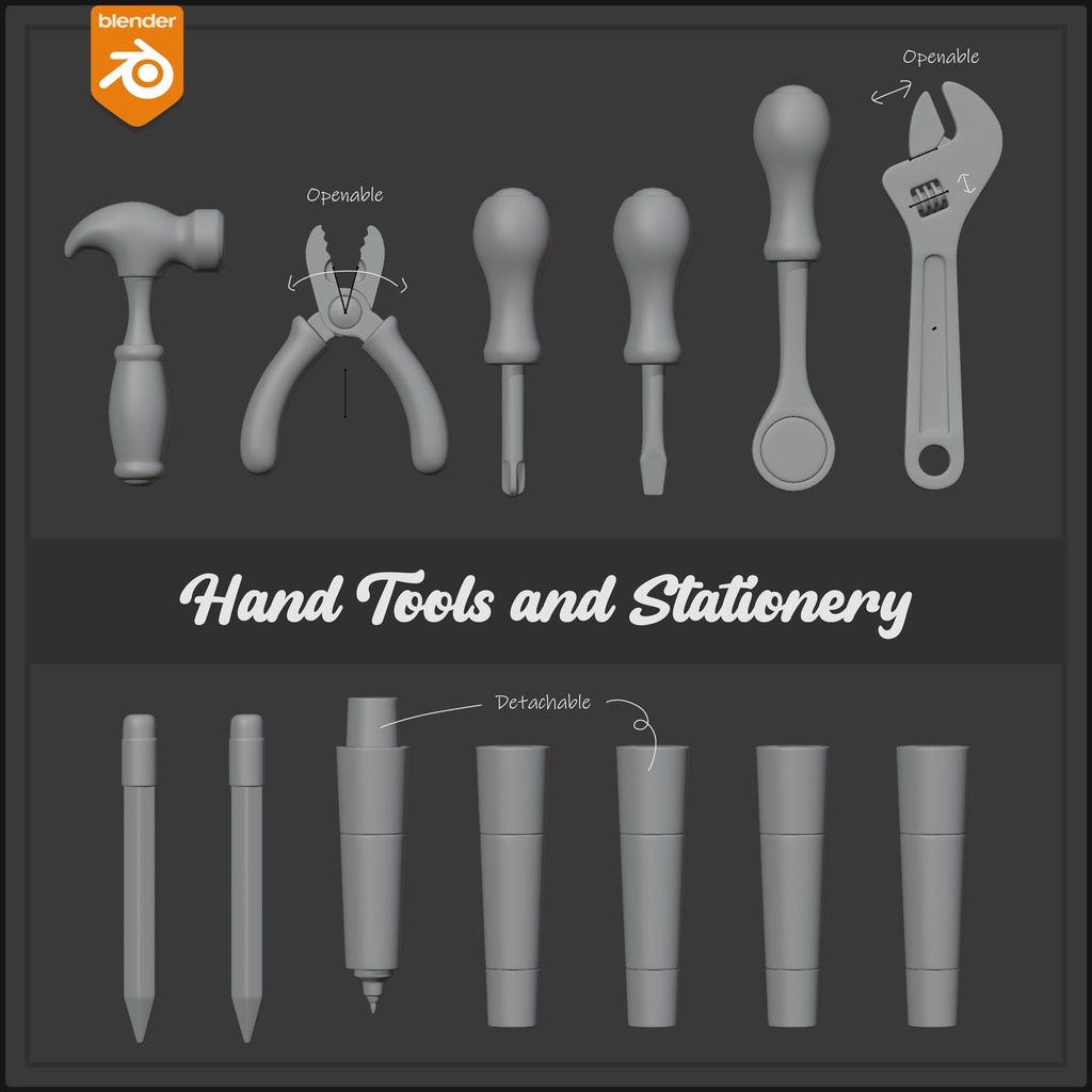 ゆるめの手工具と文具