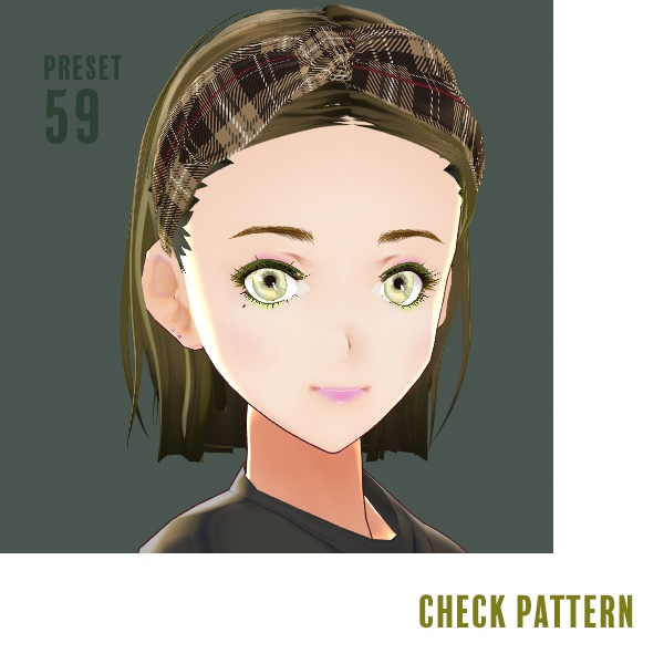 【VRoid用ヘアプリセット / 正式版・ベータ版 両対応】HairPreset 3 in 1set No.05