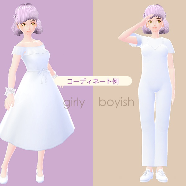 【VRoid用ヘアプリセット】HairPreset 78 <improved version>