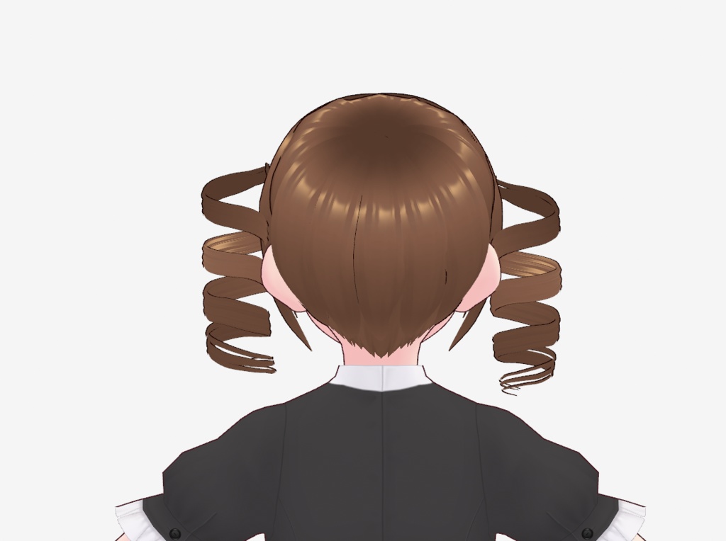 【無料】縦ロールキャラクター(Vroid,VRM)