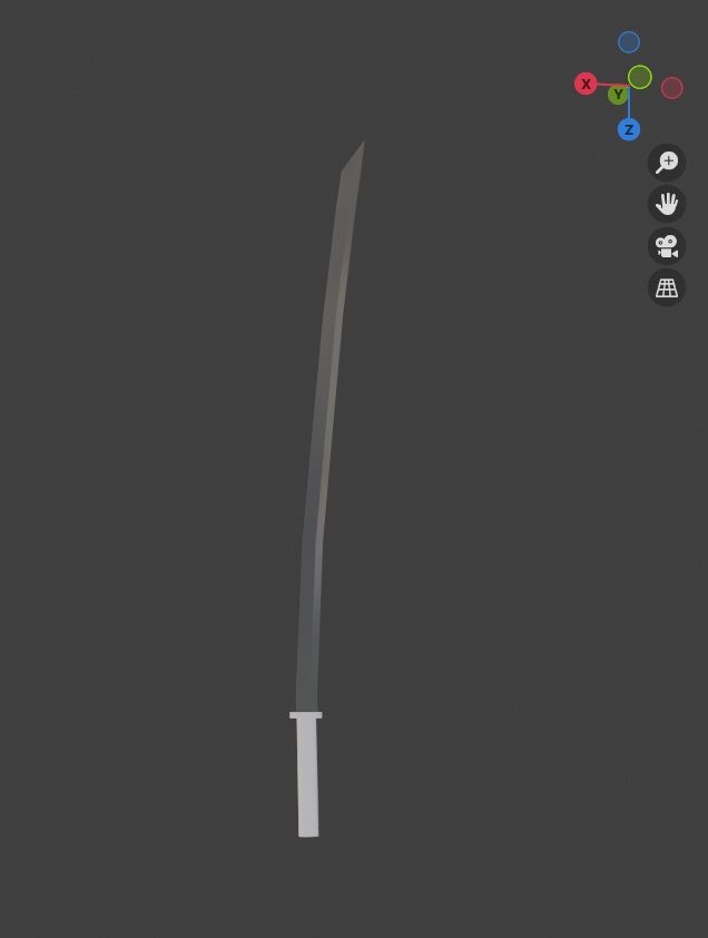 【無料】日本刀（blend,fbx）