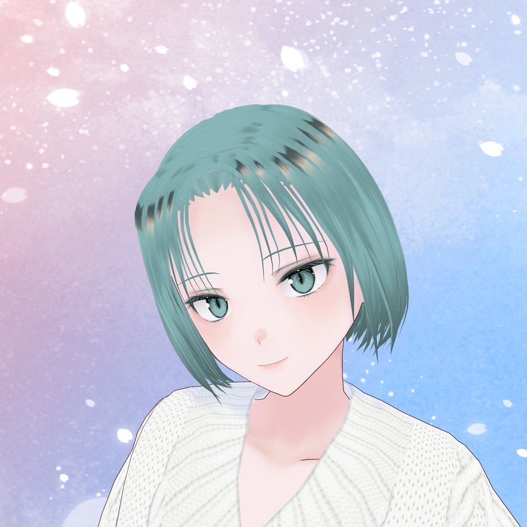 ユウナギ（Vroid,VRM）※無料版あり 