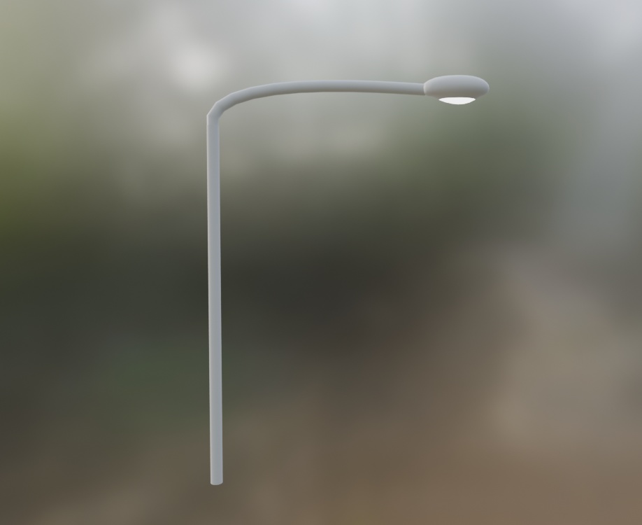 【無料】街灯（blend,fbx）
