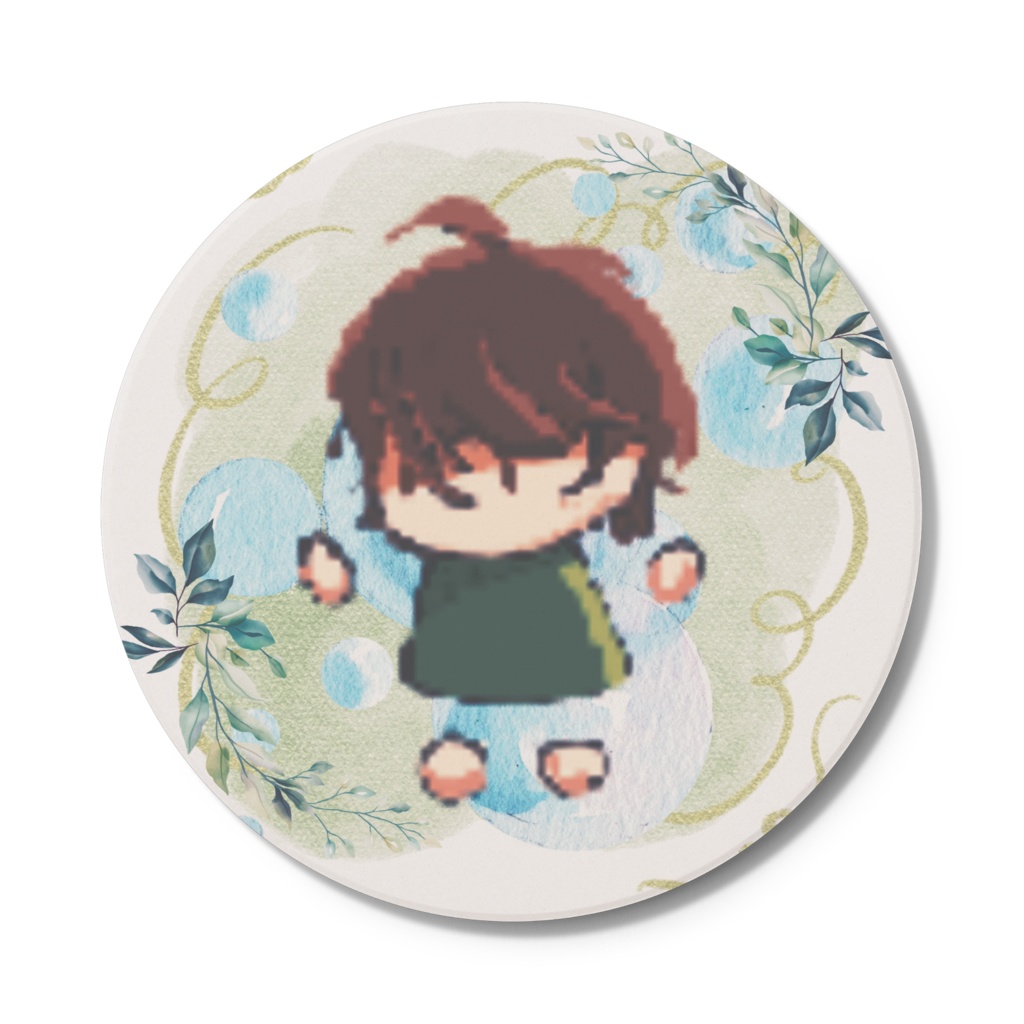 ドット絵ルシアの吸水コースター