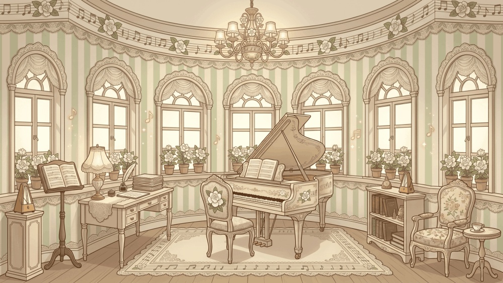 【素材集】梔子 -三大香木イラストセット-(立ち絵/SD/アイコン/背景)