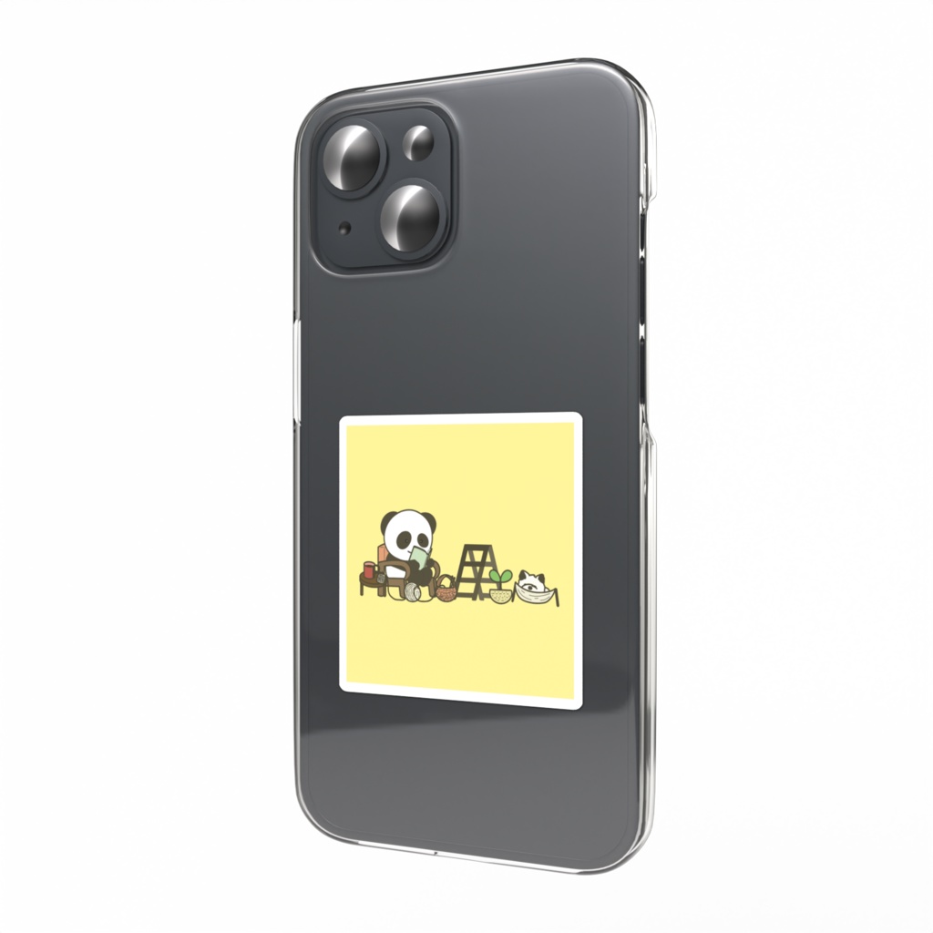 PaRaRePuuロゴイラスト スマホステッカー(背景有)