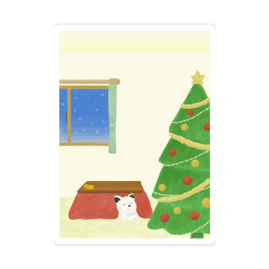 けあん スマホステッカー 12月