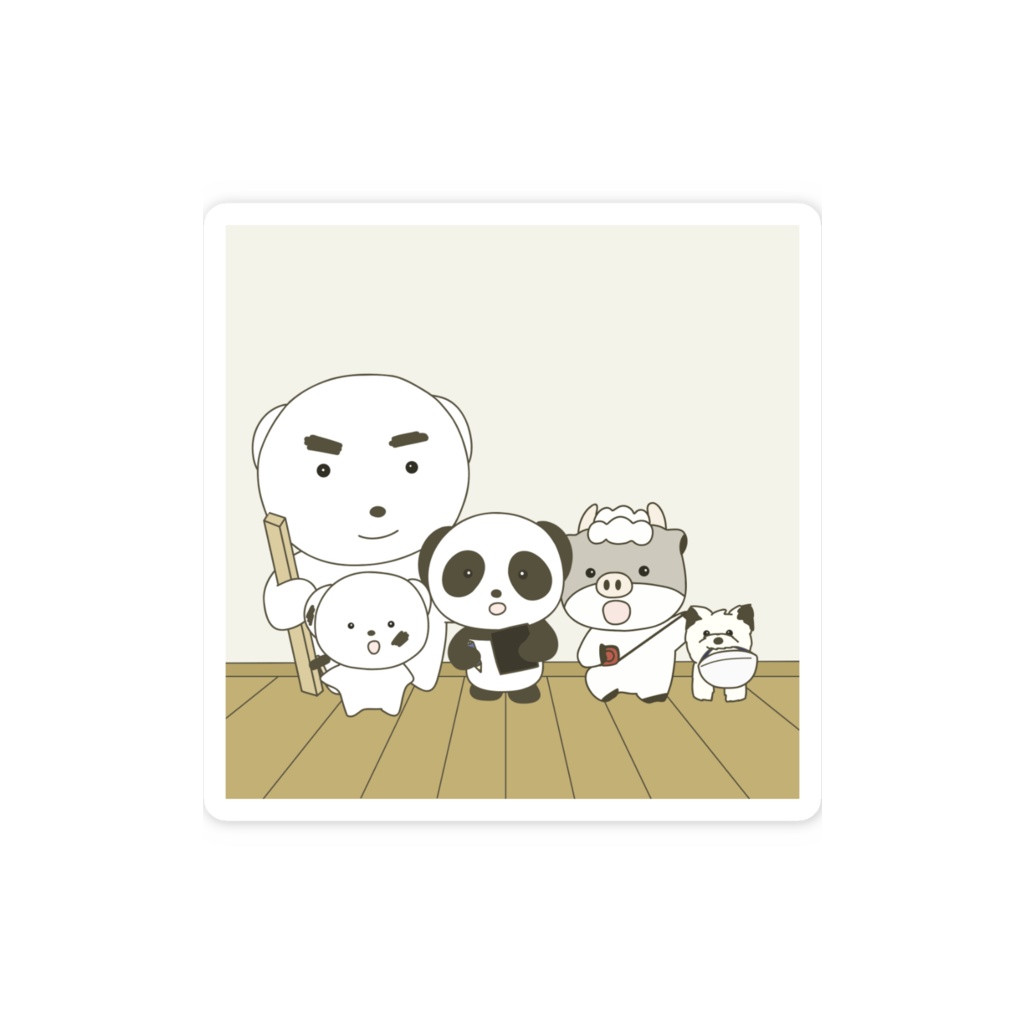 re4n+1n スマホステッカー