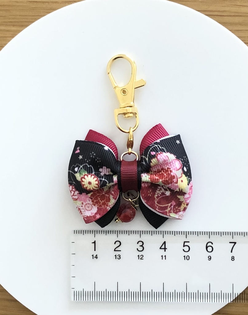 鬼滅の刃イメージ リボンキーホルダー 鬼舞辻無惨