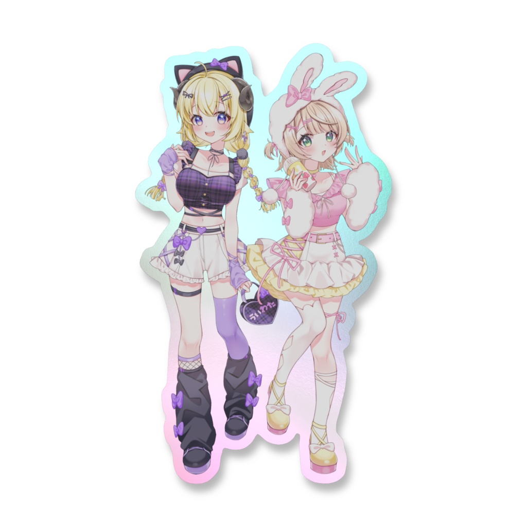 ういわた オーロラスマホステッカー