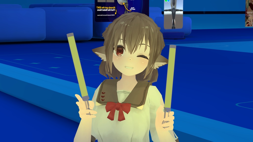 【VRChat アバター用】叩いて光るサイリウム