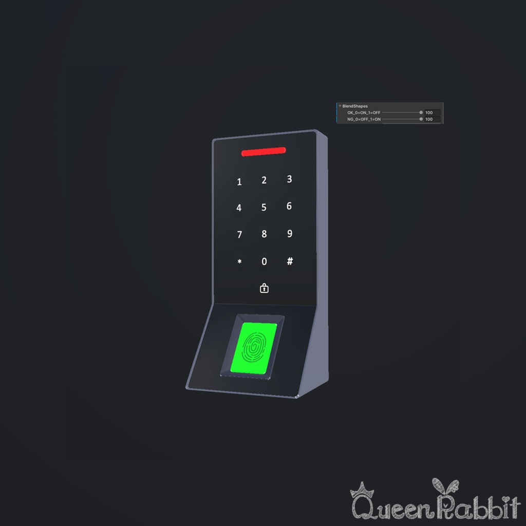 D012_指紋認証キー_壁設置タイプ