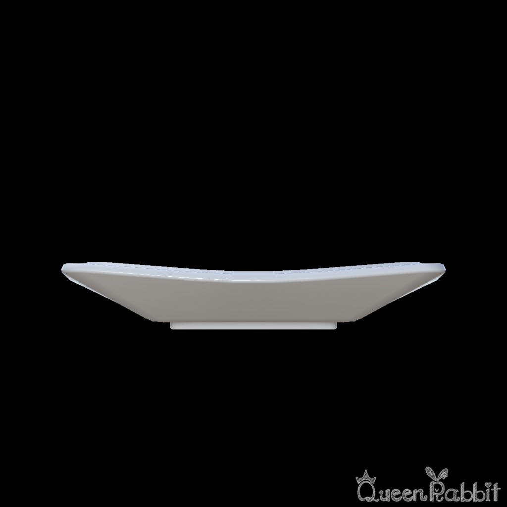 I031_白い四角い皿18cm