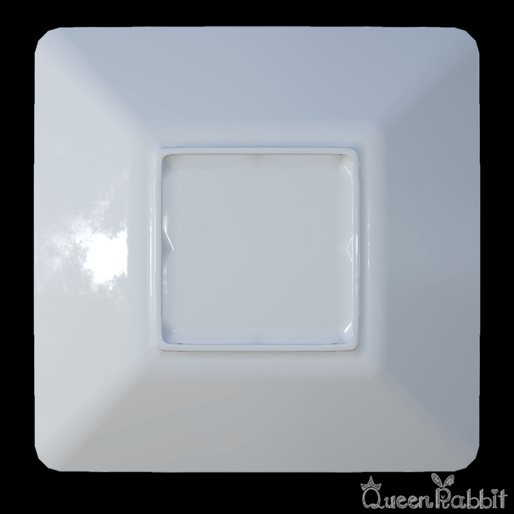 I031_白い四角い皿18cm