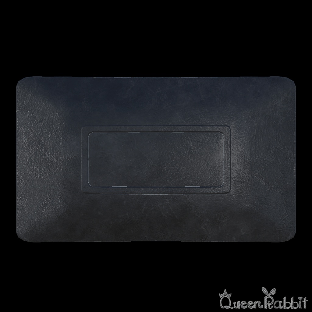 I033_黒に金箔柄の四角い皿17cm