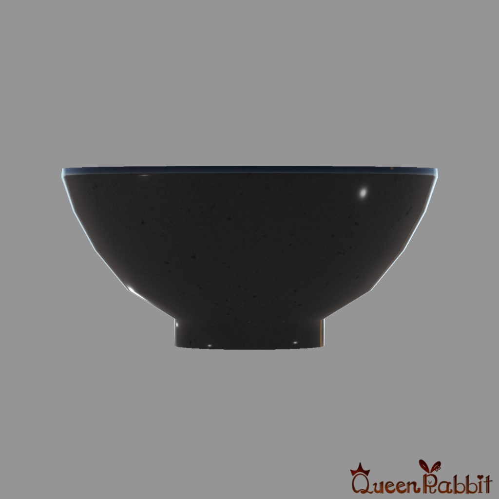 I036_黒いお茶碗10cm金継ぎ