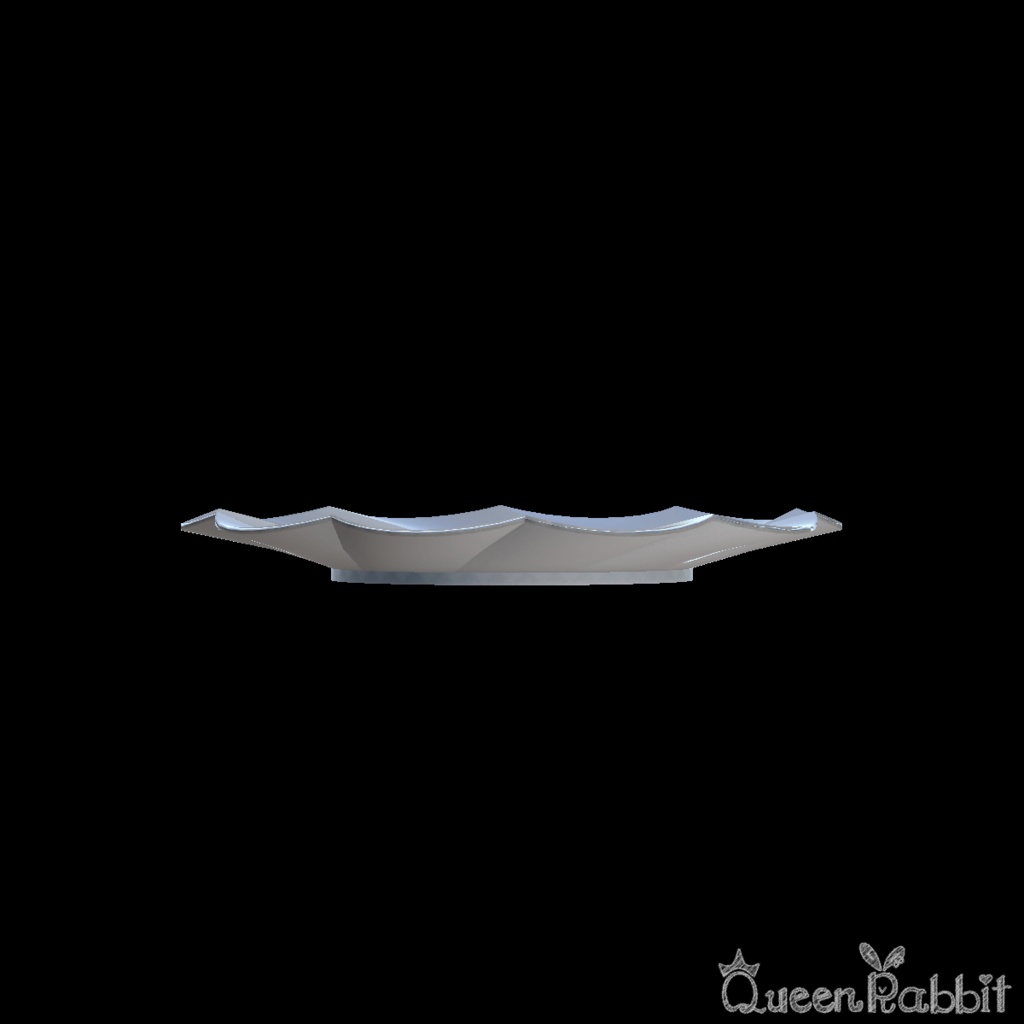 I043_白い花型の渦巻き皿16cm