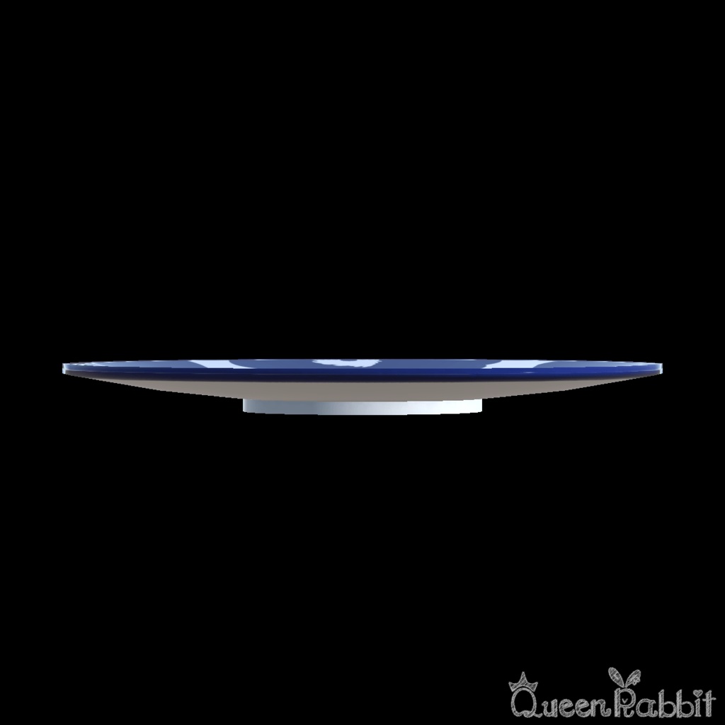 I048_北欧の花柄デザイン皿21cm