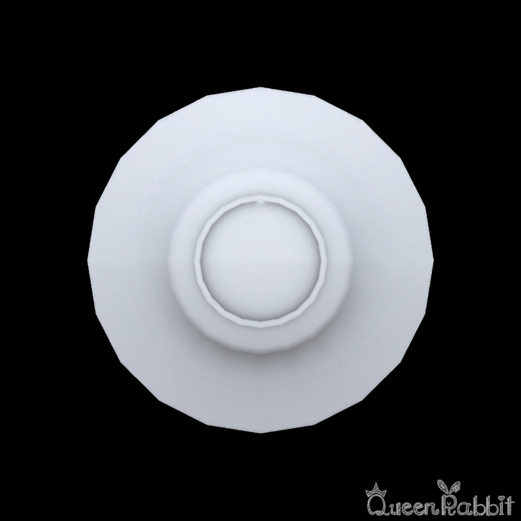 I049_青い縁のリム皿24cm