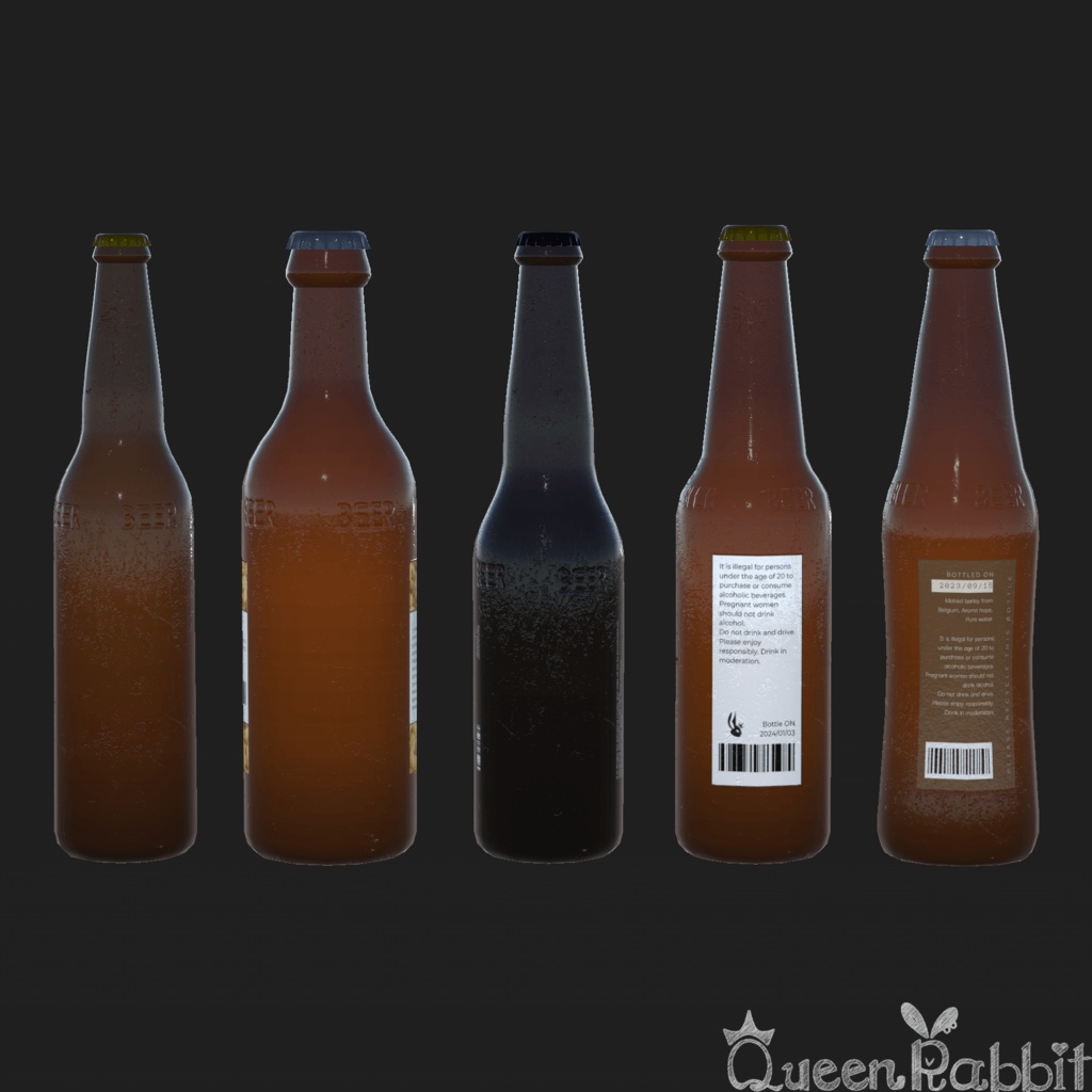 A039~A044_ビール瓶1~5