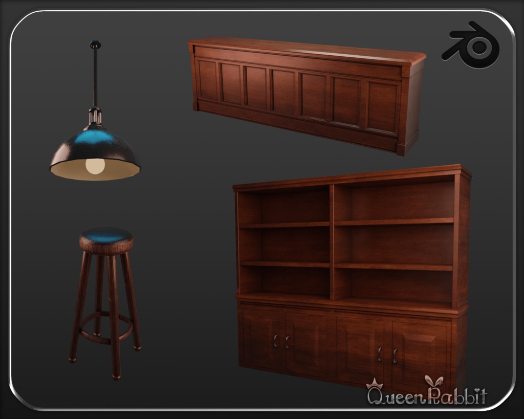 S004_バーカウンターセット