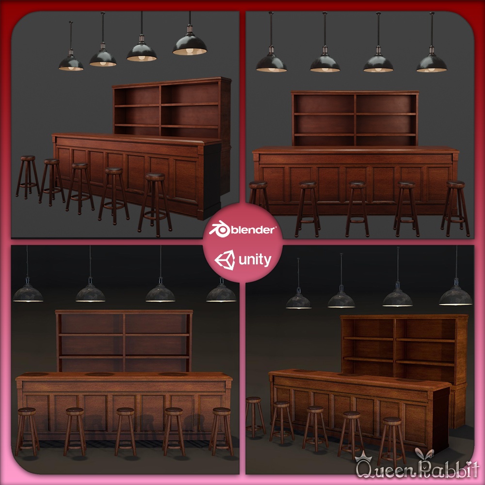 S004_バーカウンターセット