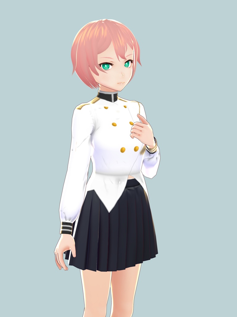 【VRoid】海軍風ツーピース