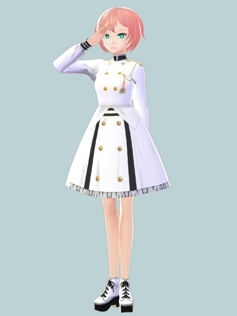 【VRoid】海軍風ツーピース