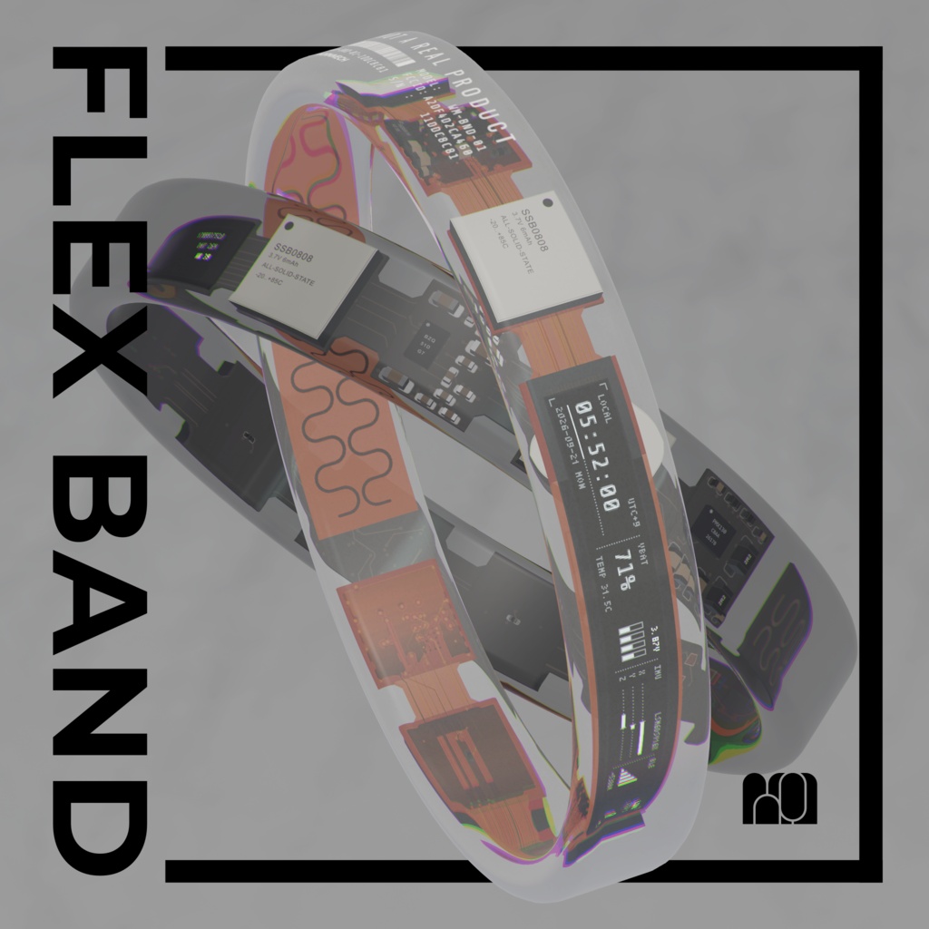 FLEX BAND リストバンド型腕時計30日まで500->300円