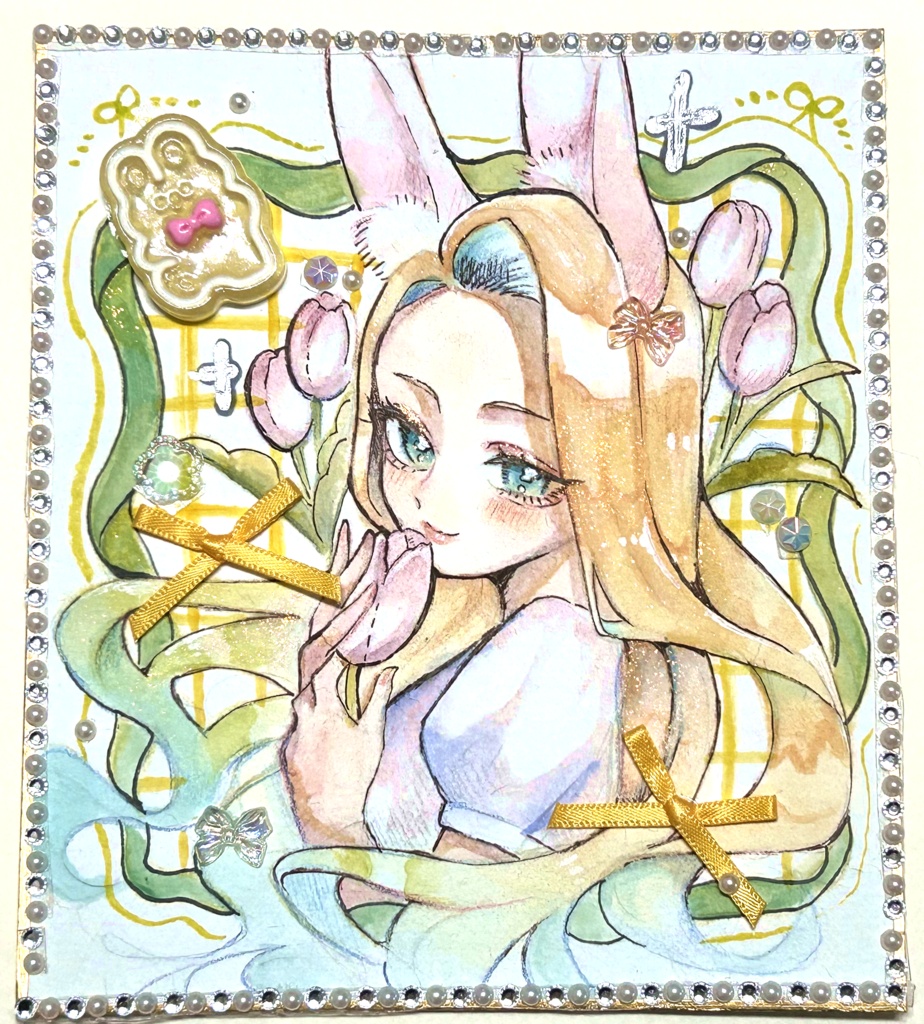 🐰×🌷色紙　美々美先輩