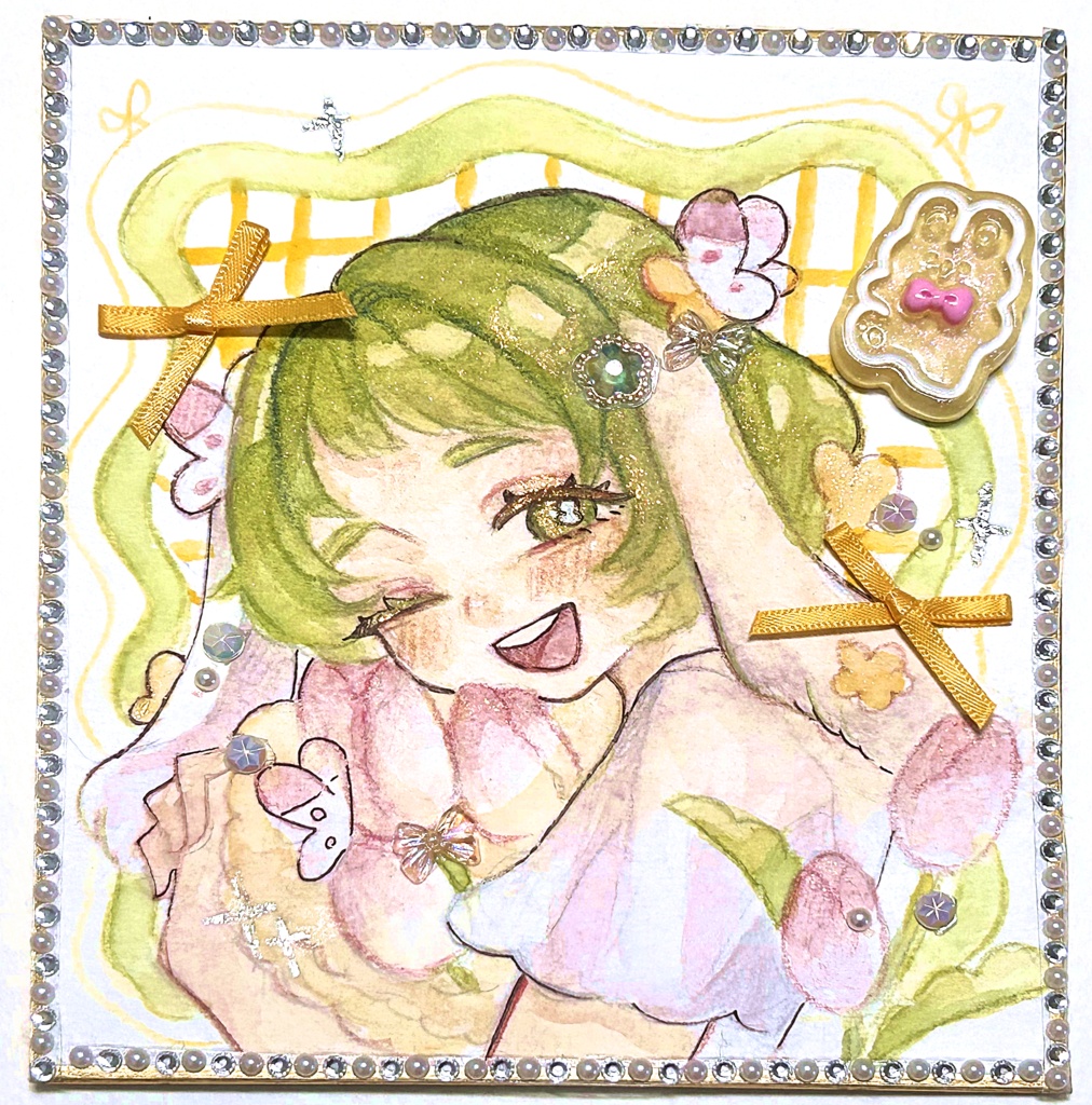 🐰×🌷色紙　山女ちゃん