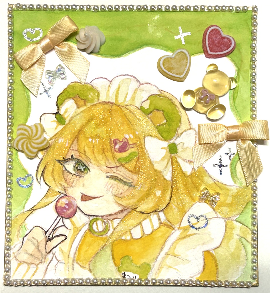 🐻ジャージメイド色紙　祭李